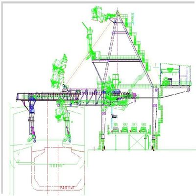 Terminal w porcie morskim Ładowarki do ciężkich ładunków do załadunku ziarna węgla rudego