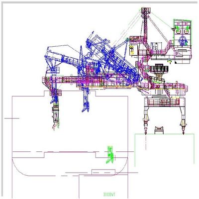 Wydajność 3000 t/h Heavy Duty Typ przenośnika taśmowego do ładowania statków