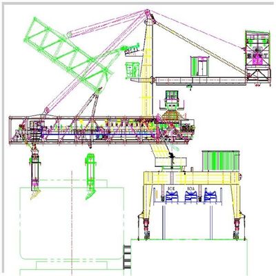 Wydajność 3000 t/h Heavy Duty Typ przenośnika taśmowego do ładowania statków