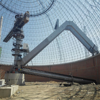 Okrągły system układania i odzyskiwania składowisk do układania i odzyskiwania węgla